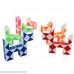 HJXD globle Magic Snake Twist Puzzle Twisty Toy Collection 24 Wedges Magic Ruler Blue B072PTPS7Z